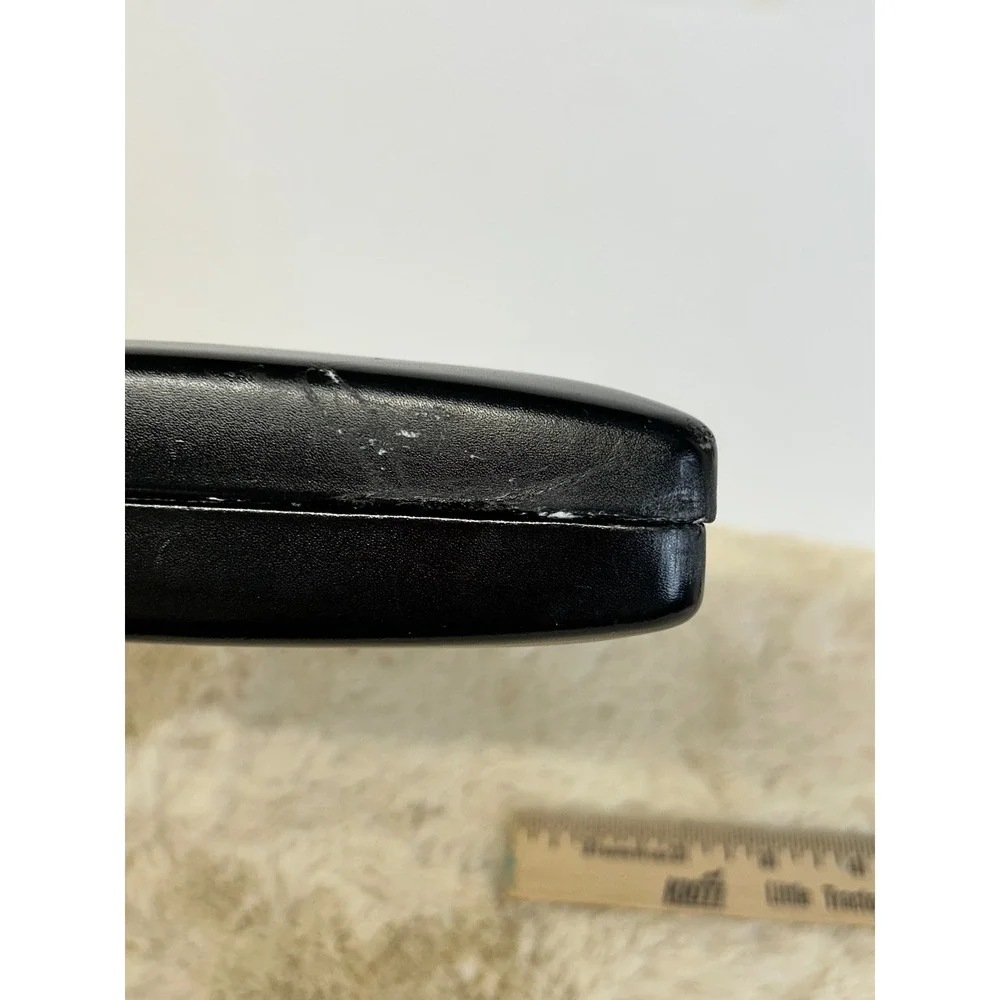 Ralph Ralph Lauren Black Hardshell Eyeglasses Case Debossed Logo Clamshell Case